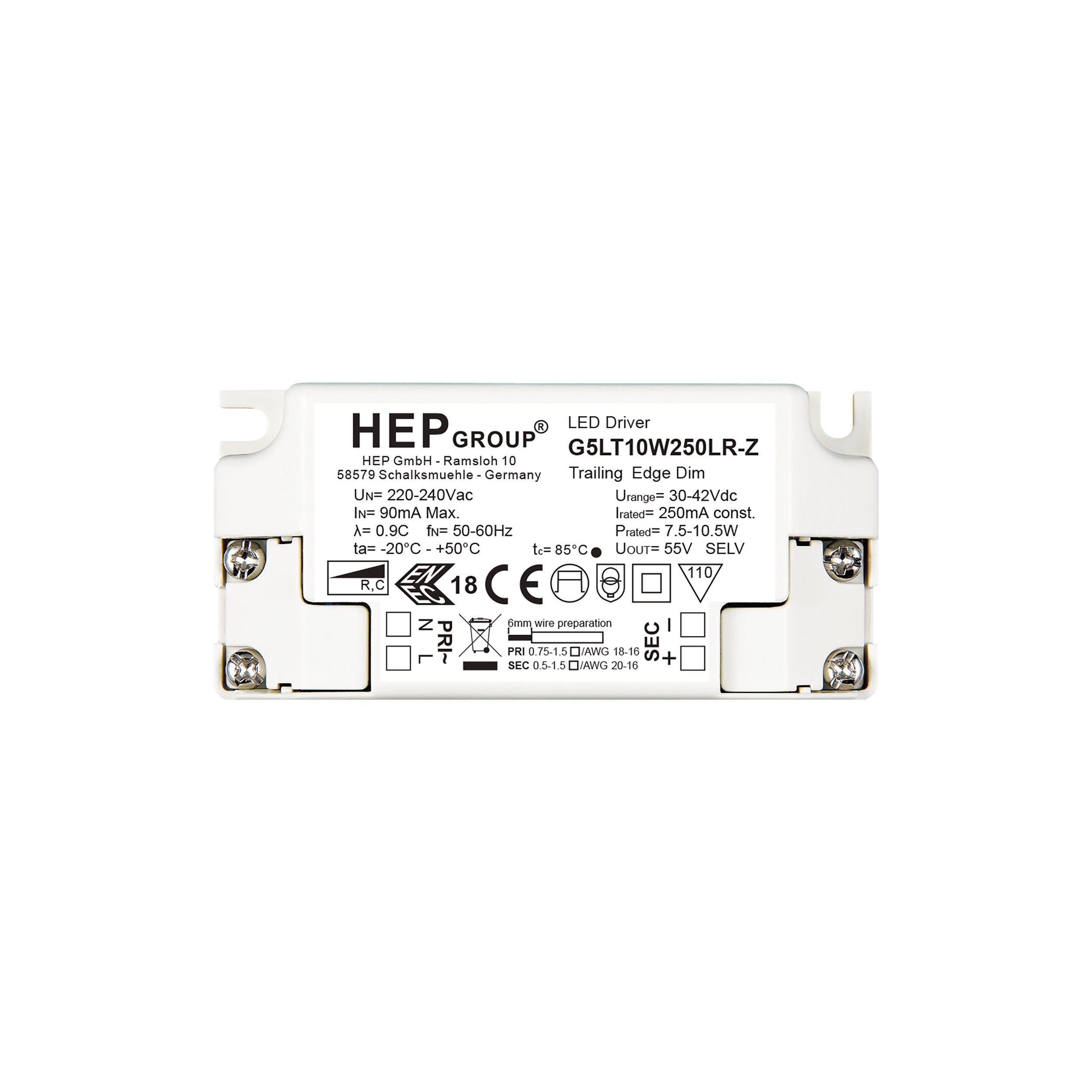 Драйвер Astro Lighting LED CC 250mA 10.5W Phase Dim