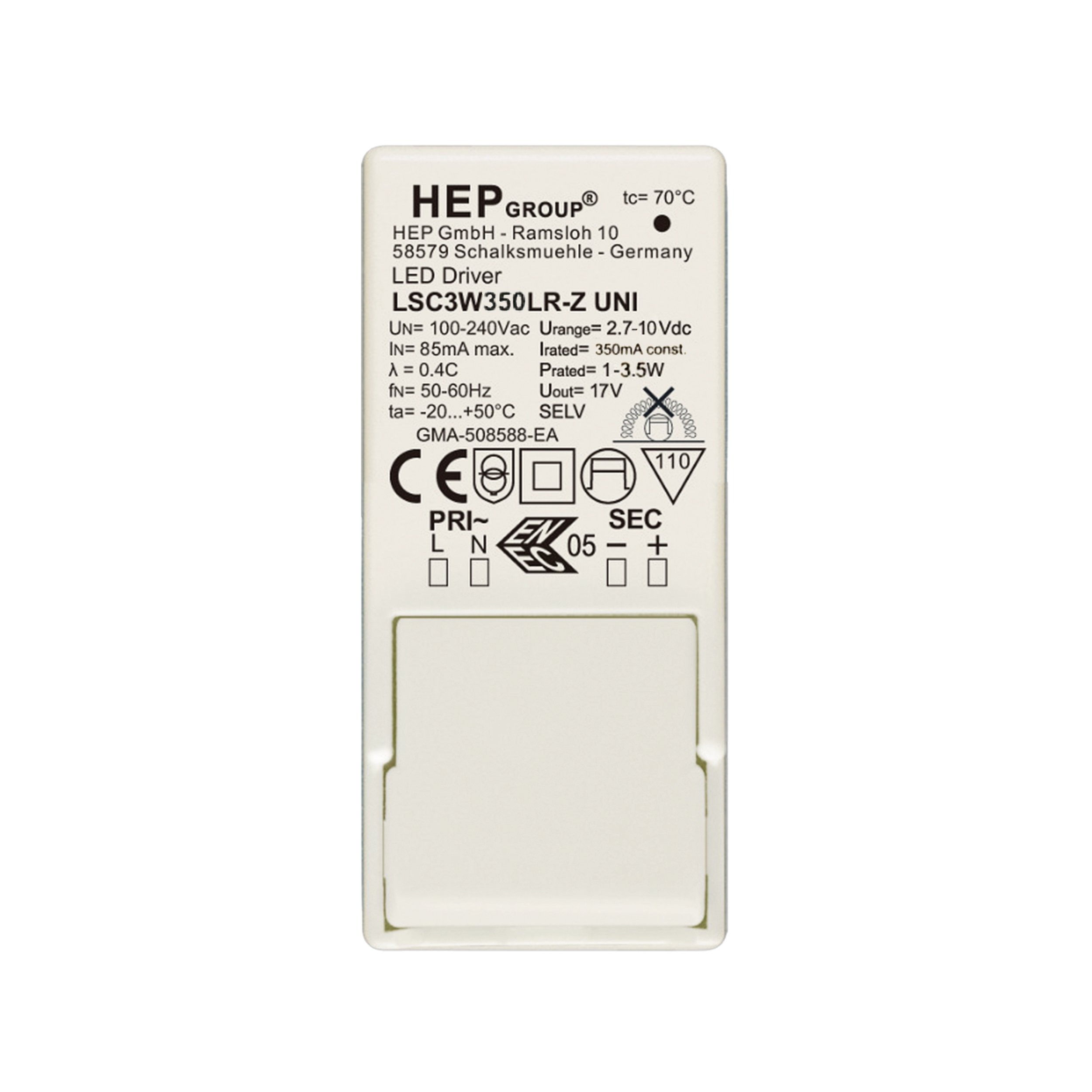 Драйвер Astro Lighting LED CC 350mA 1-3.5W