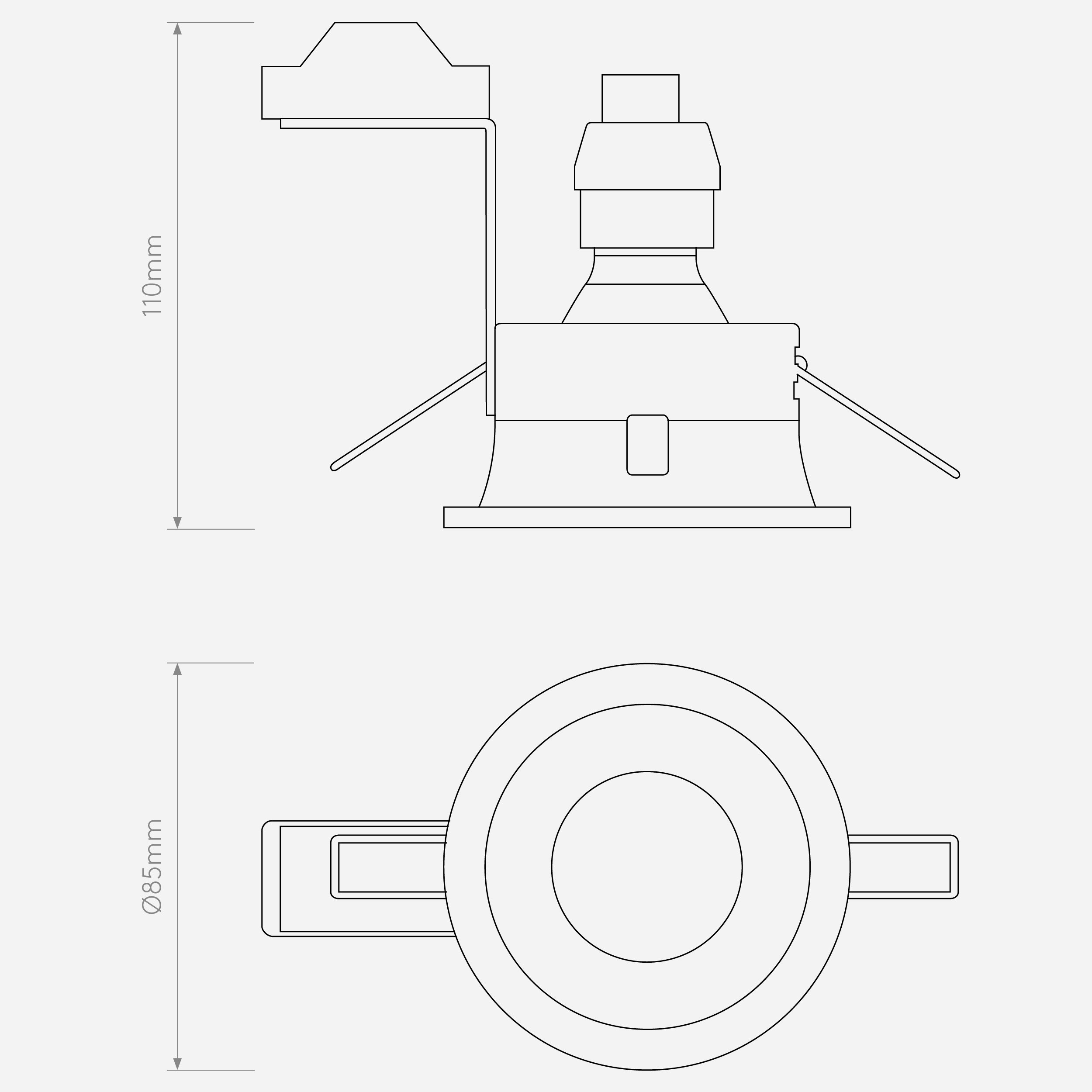Встраиваемый светильник Astro Lighting Minima Round Fixed IP65 фото 4