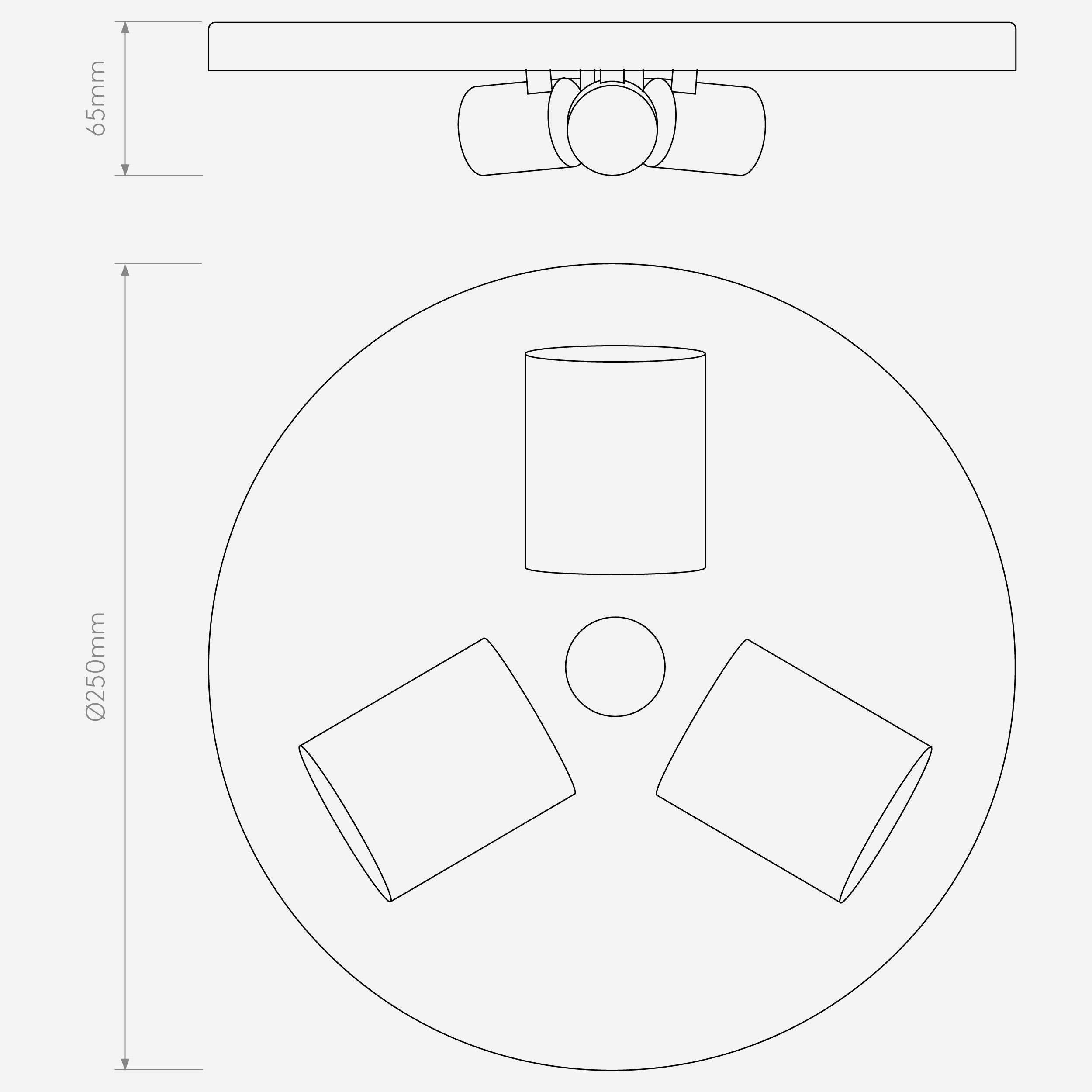 Настенный светильник Astro Lighting 3-Way Plate фото 2