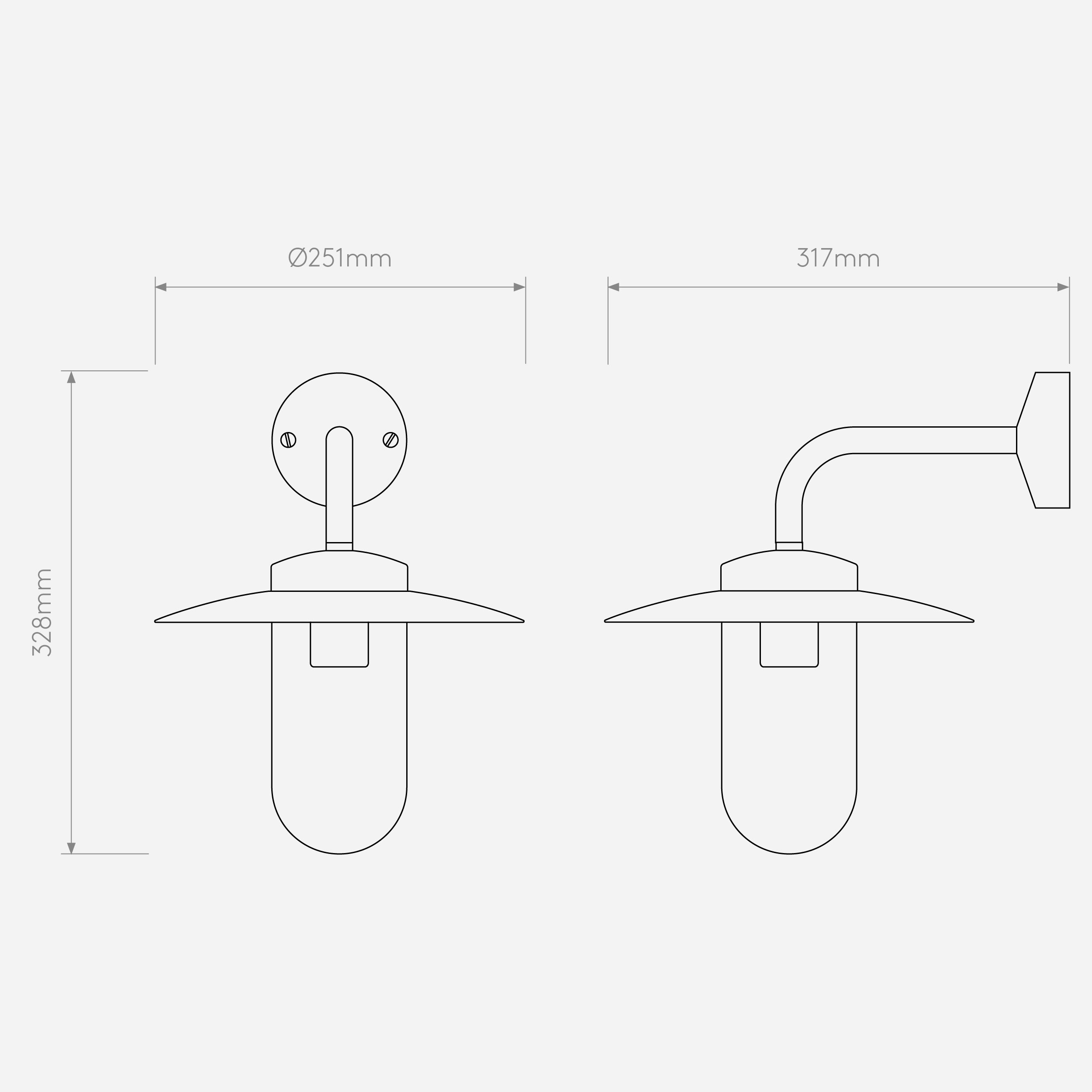 Уличный настенный светильник Astro Lighting Portree фото 3