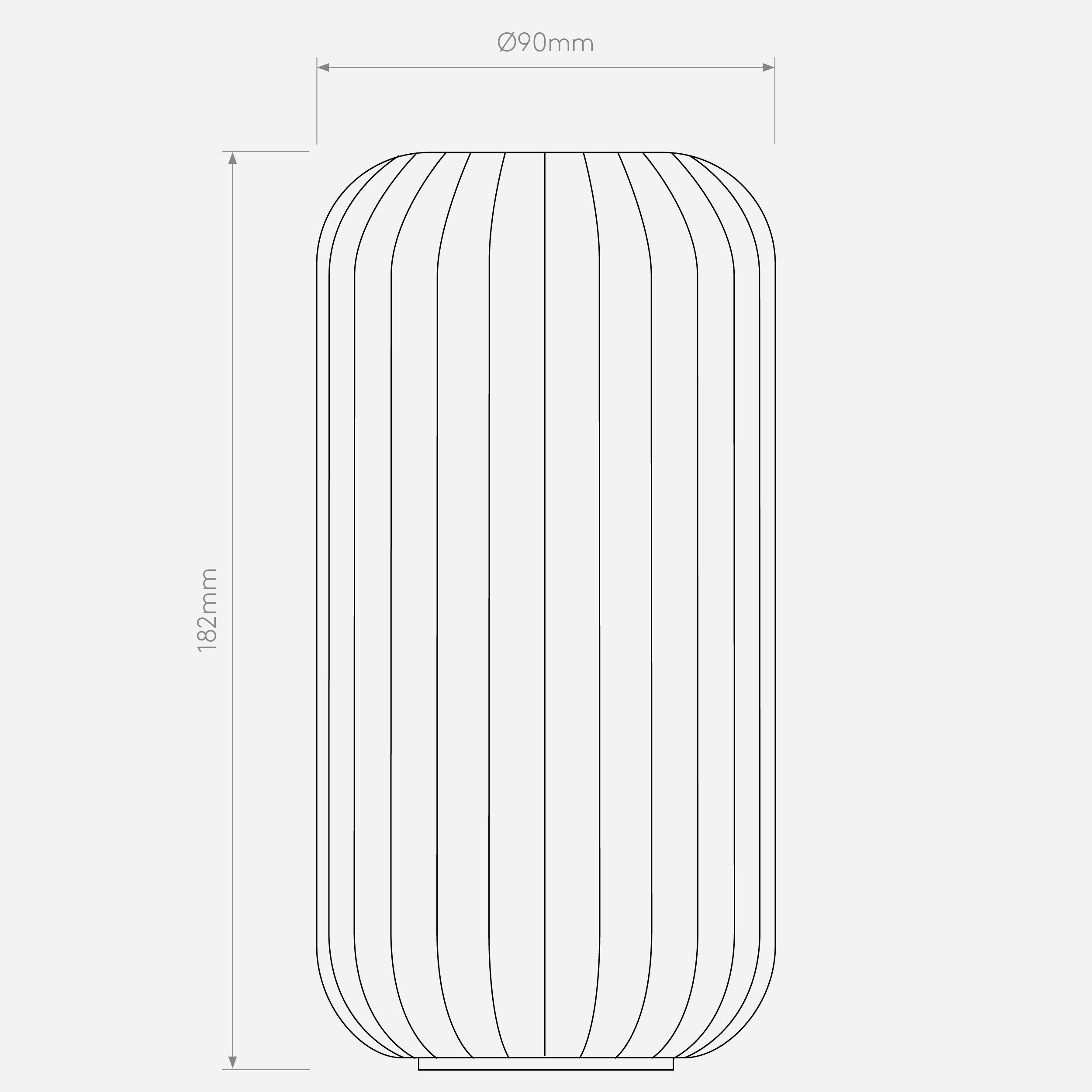 Плафон Astro Lighting Tacoma Reed Ribbed стекло фото 5