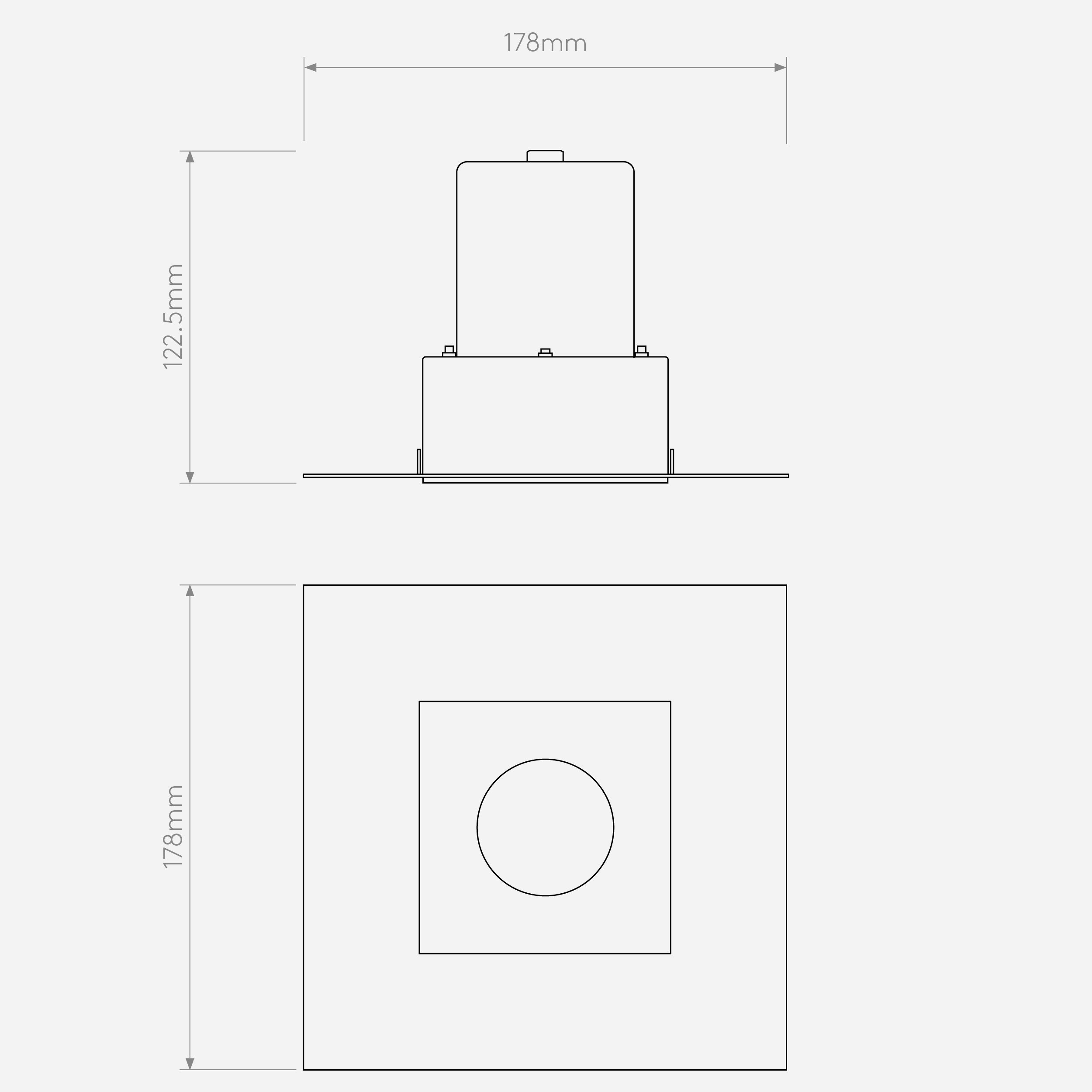 Встраиваемый светильник Astro Lighting Trimless Square фото 4