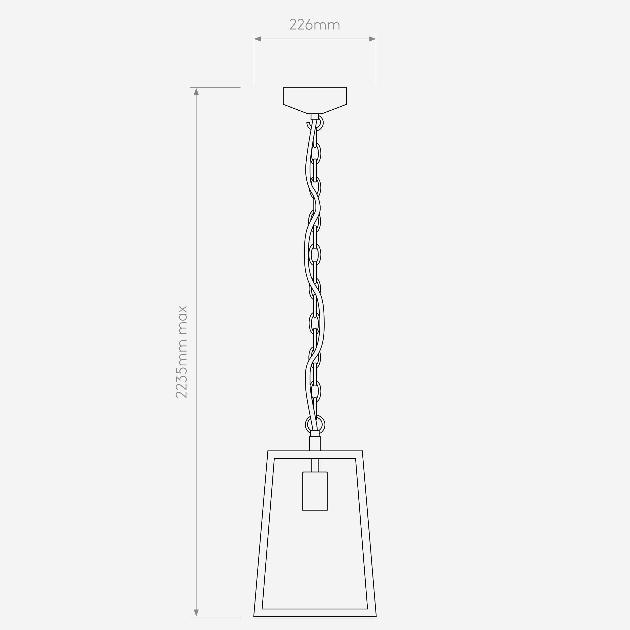 Уличный подвесной светильник Astro Lighting Calvi Pendant 305 фото 3