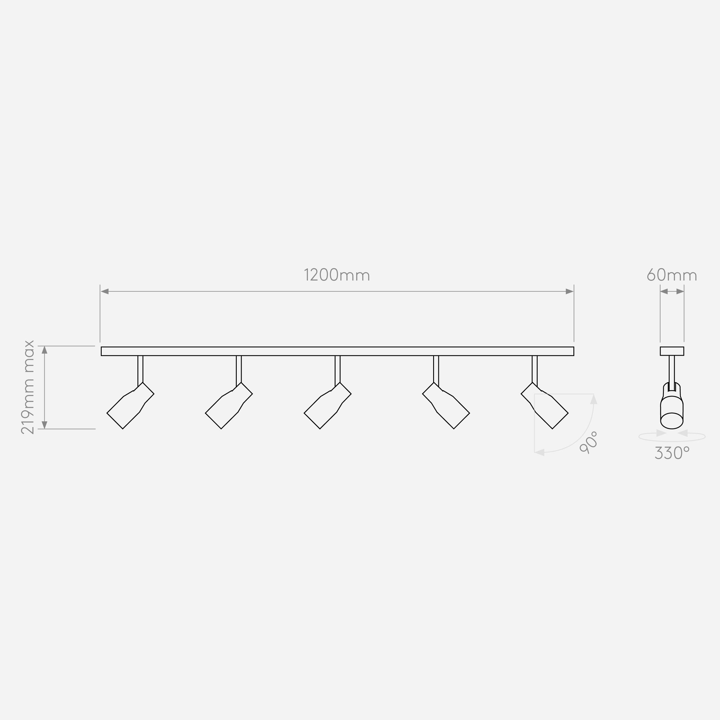 Настенный светильник Astro Lighting Apollo Five Bar фото 3