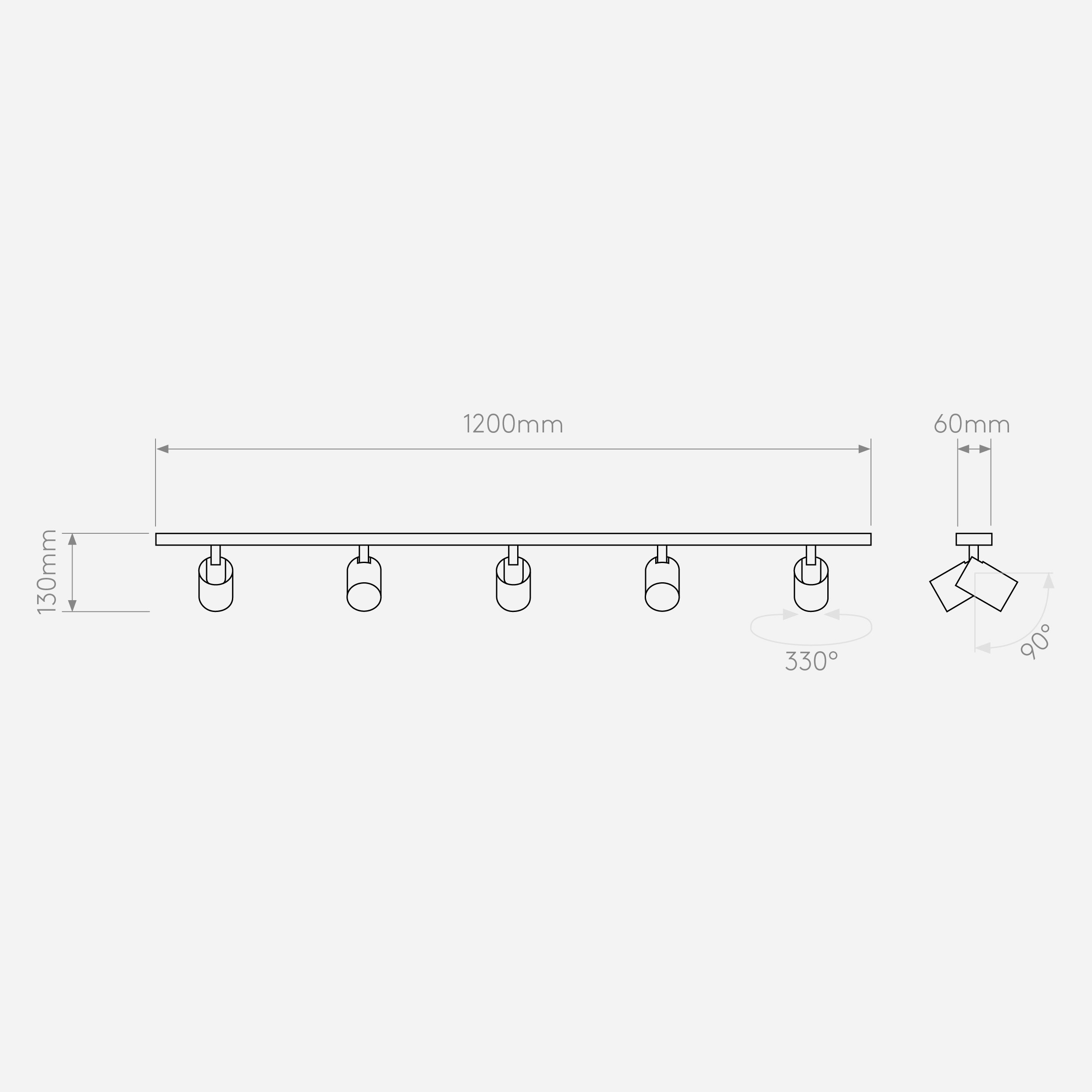 Потолочный светильник Astro Lighting Ascoli Five Bar фото 3
