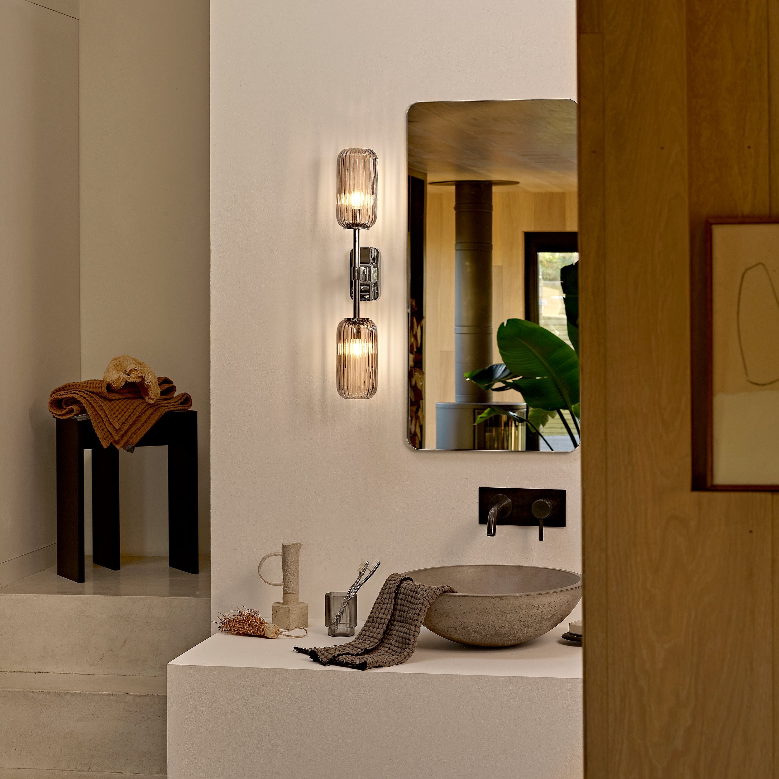 Плафон Astro Lighting Tacoma Reed Ribbed стекло фото 4