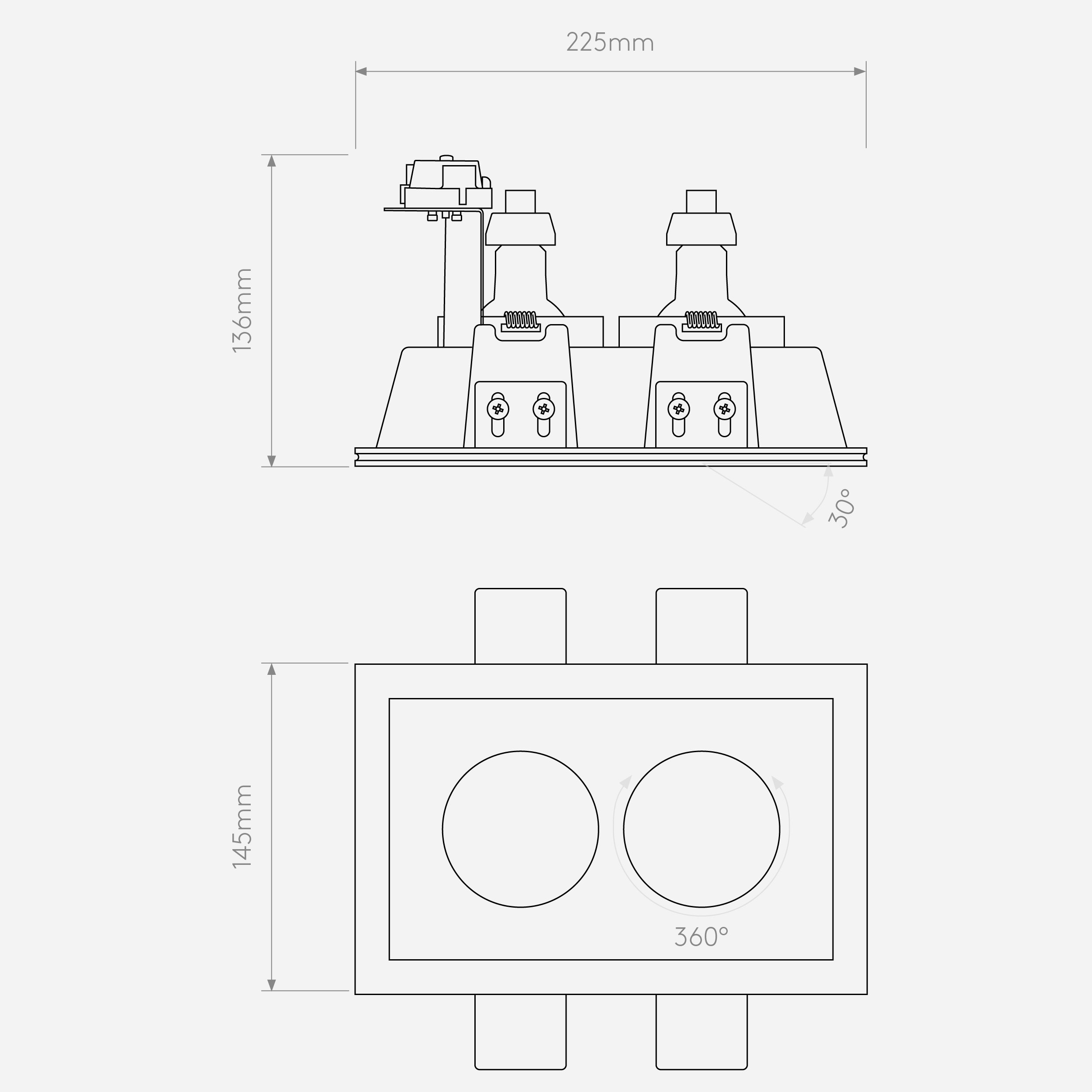 Настольная лампа Astro Lighting Blanco Twin Adjustable фото 6