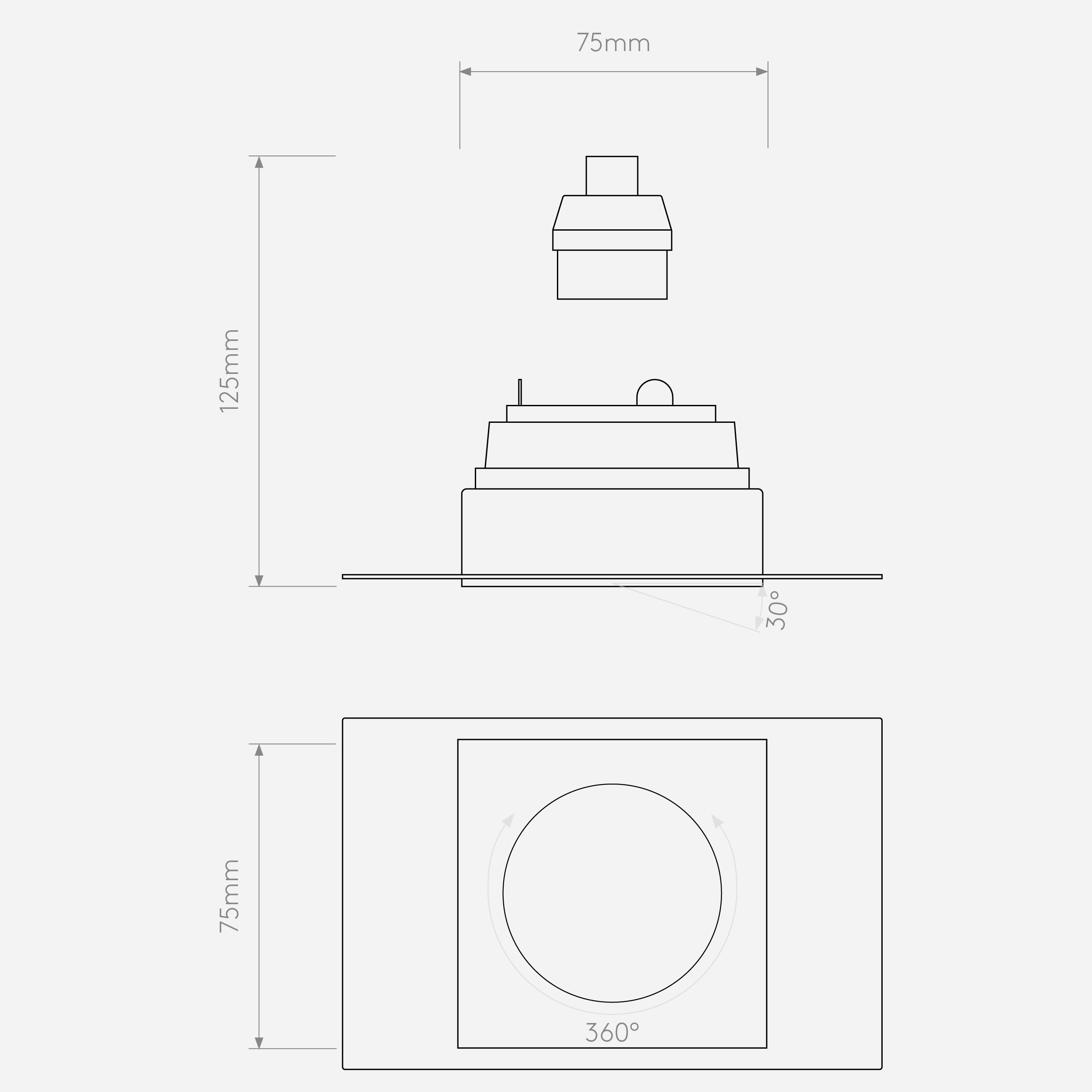 Настольная лампа Astro Lighting Trimless Square Adjustable фото 3