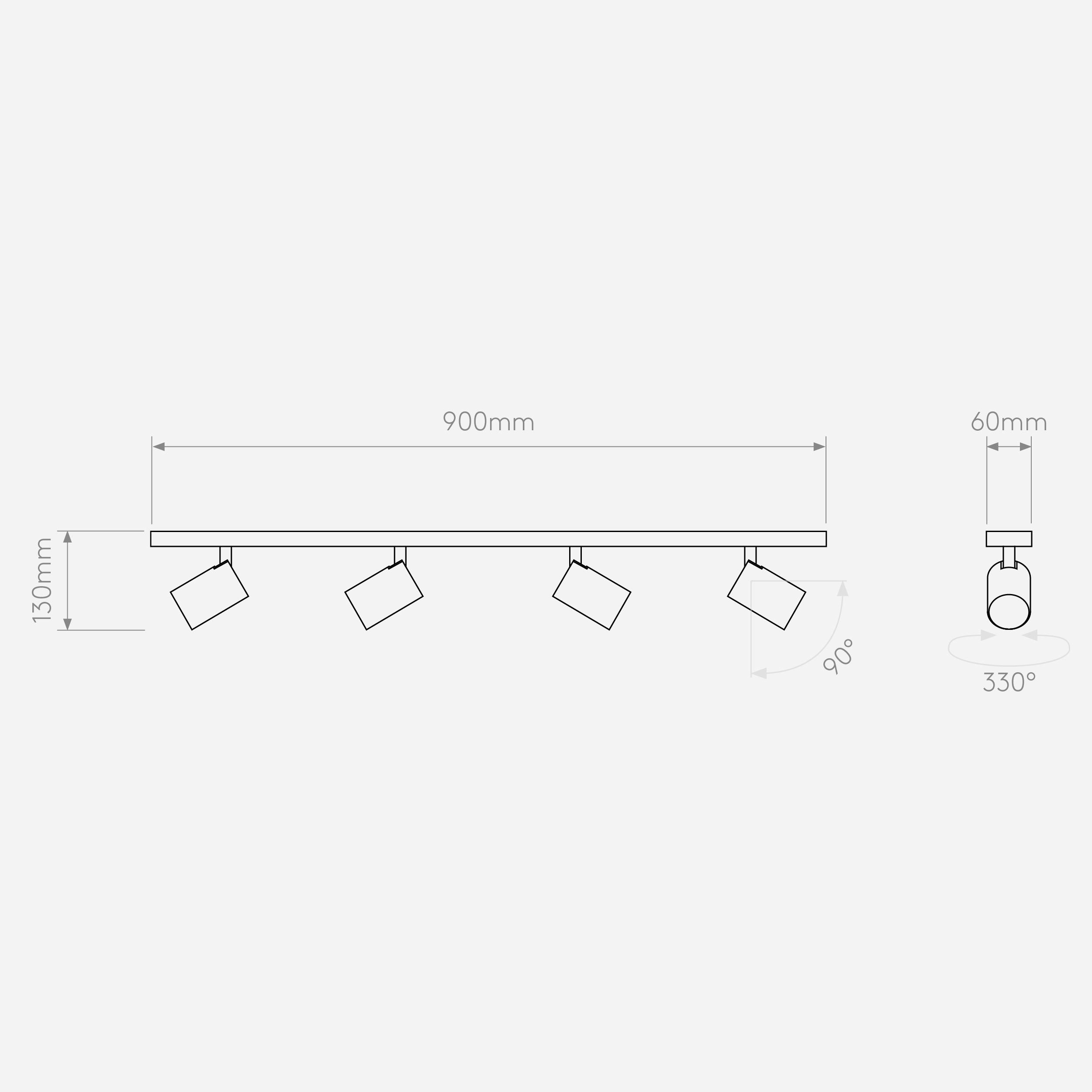 Настенный светильник Astro Lighting Ascoli Four Bar фото 4