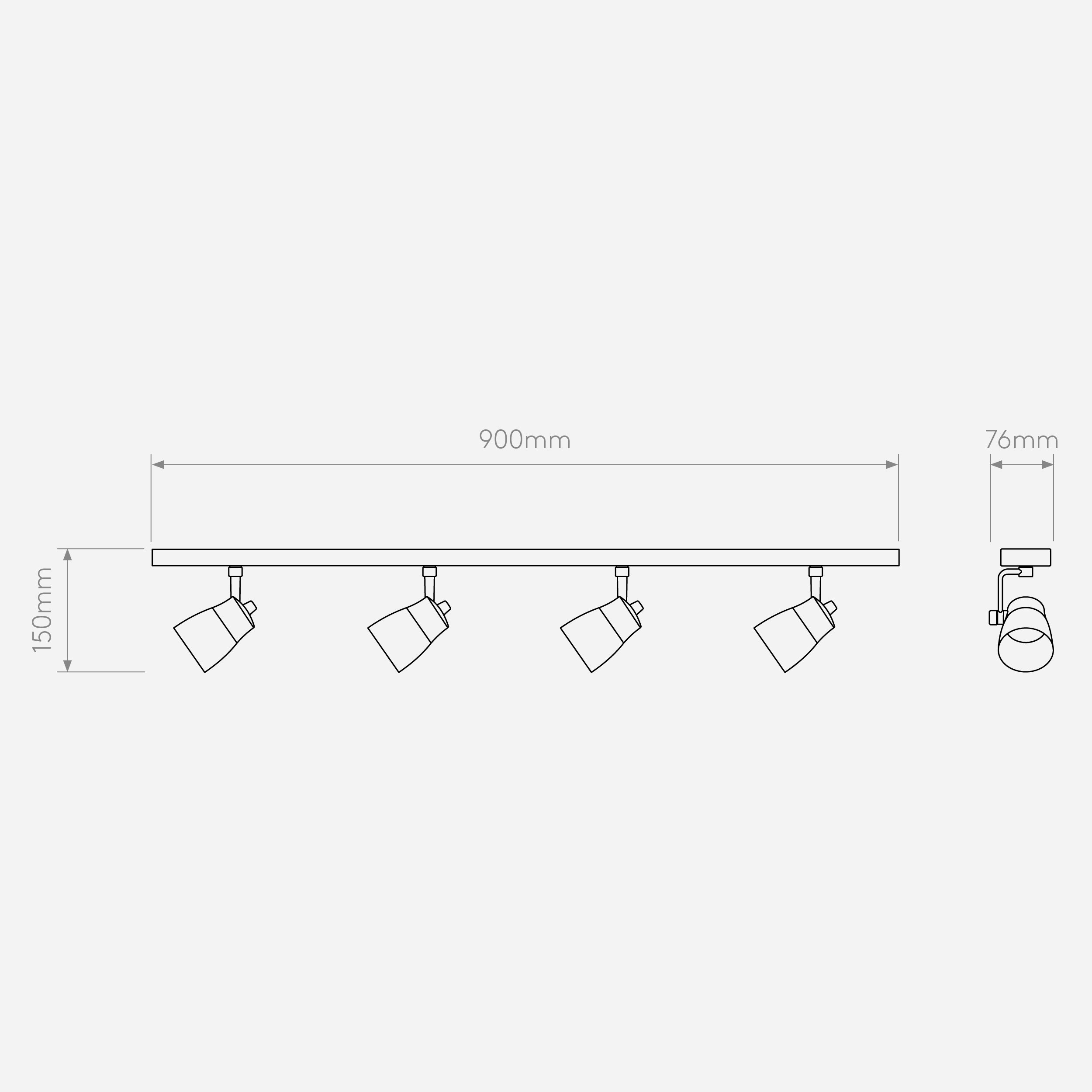 Настенный светильник Astro Lighting Juno Four Bar фото 5