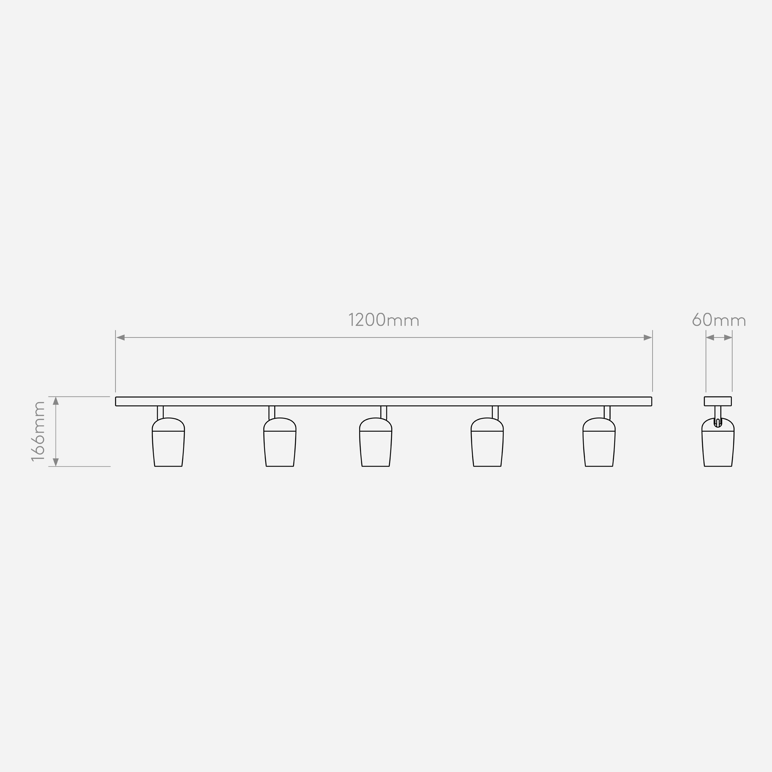 Потолочный светильник Astro Lighting Koto Five Bar фото 4