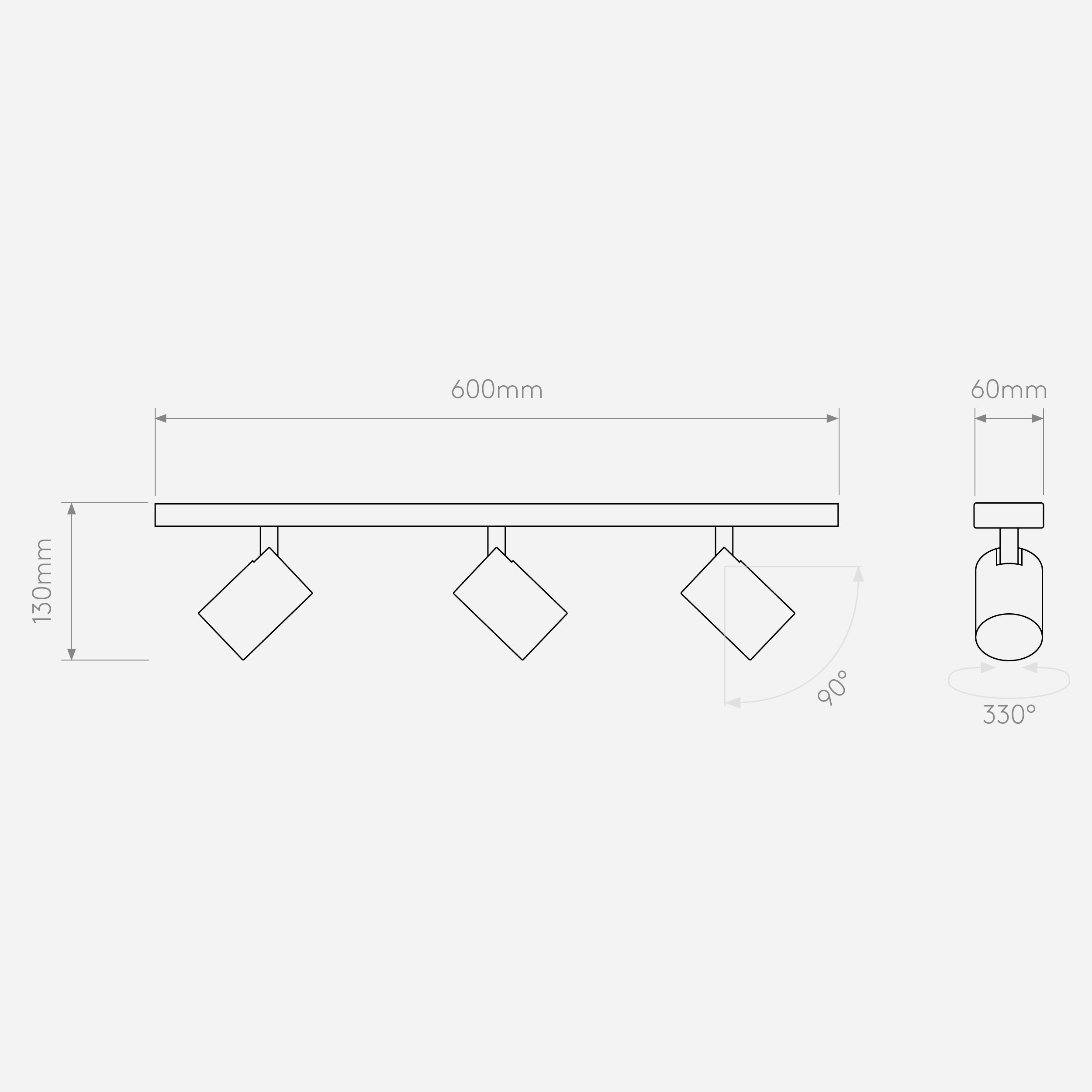 Потолочный светильник Astro Lighting Ascoli Triple Bar фото 3