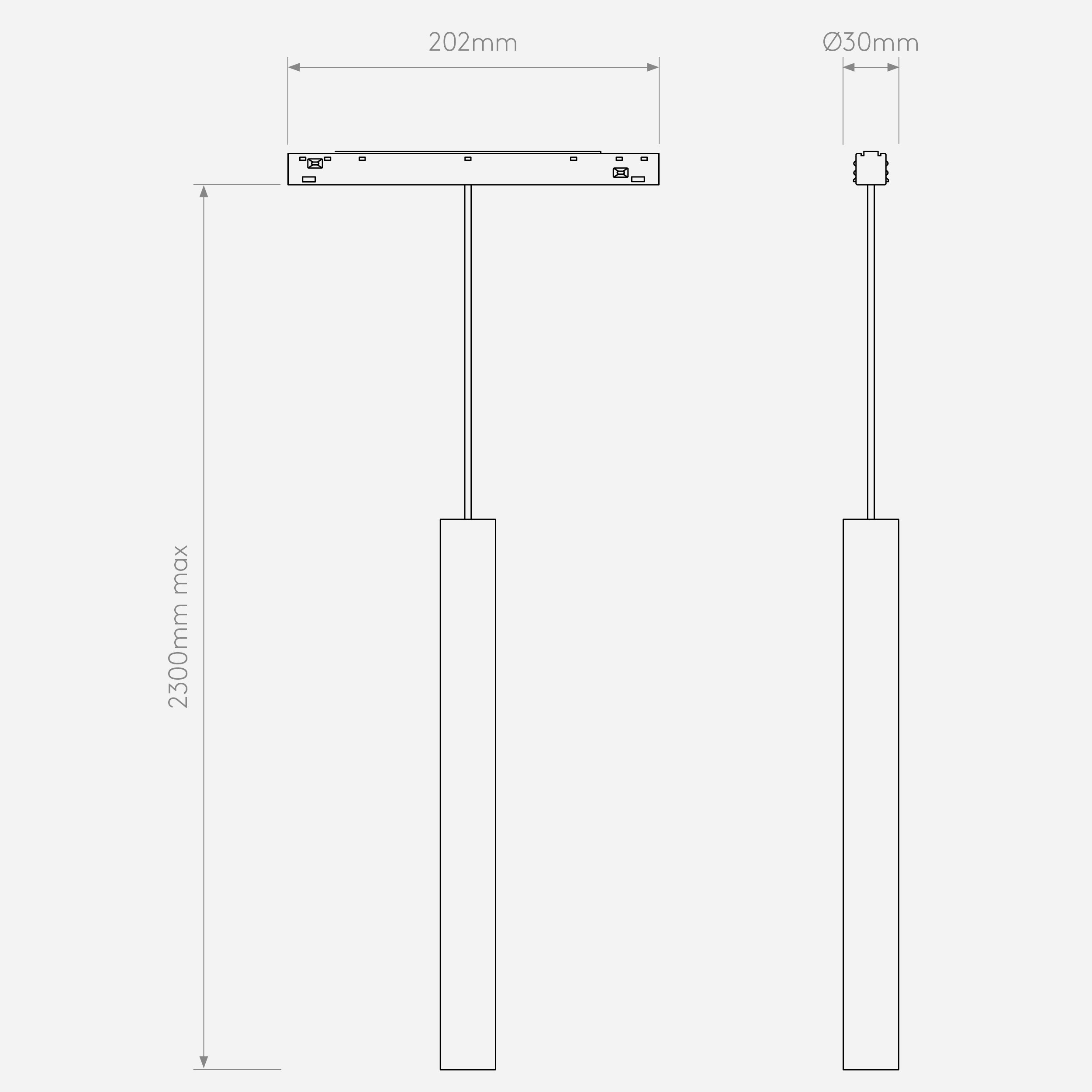 Аксессуар для трековой системы Astro Lighting Can 30 Pendant 48V Track DALI фото 4